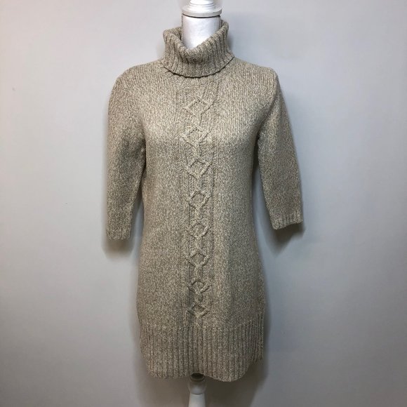 Old Navy Dresses & Skirts - GUC Tan Sweater Dress : turtleneck  OLD NAVY